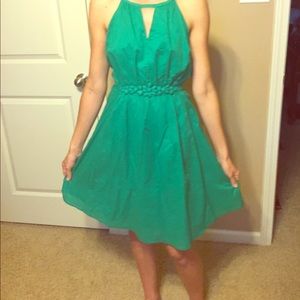 Green summer dress