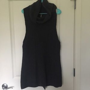 Free People Gray Turtleneck Wool Sweater Dress