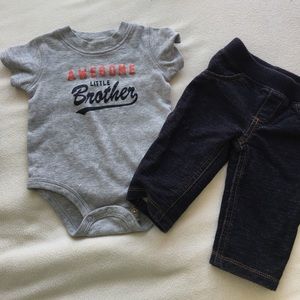 Carter's jeans & Onsie