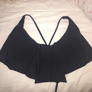 Target Black Ruffle Bikini Top