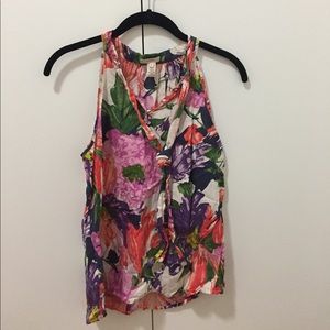 J. Crew floral print tank top