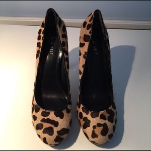 Nine West leopard print heels