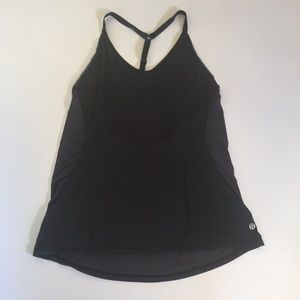 +lululemon lightweight adjustable black tank