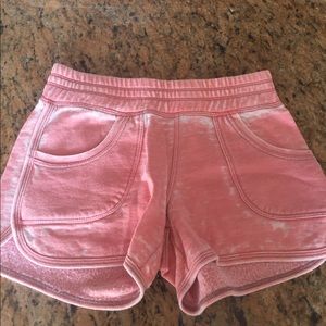 Pink hard tail shorts