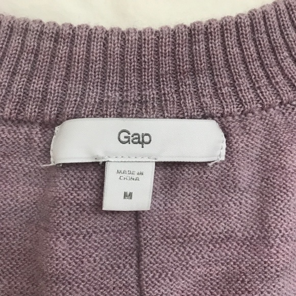 Purple gap wool crew neck sweater size medium - Picture 3 of 4