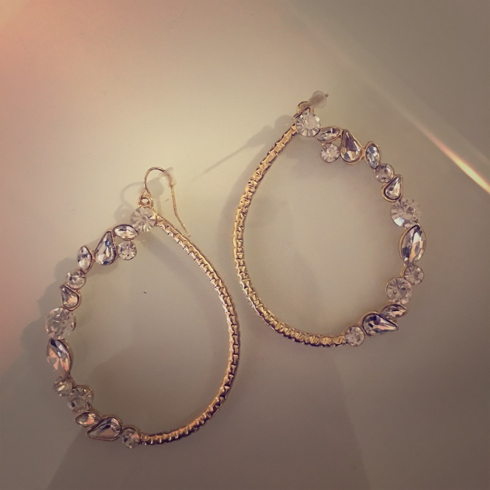 Bebe hoop earrings