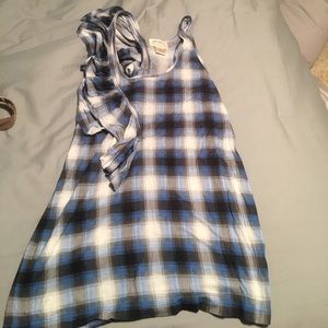 Torn by Ronny Kobo Plaid Tank Top w/ Ruffle