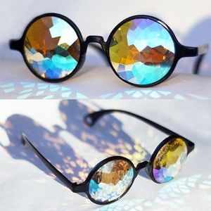Future Eyes Kaleidoscope Retro Round Glasses