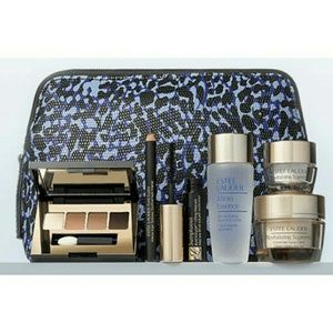 Estee lauder cosmetics bag +makeup