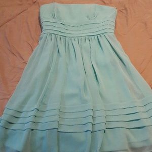 Strapless bridesmaid dress