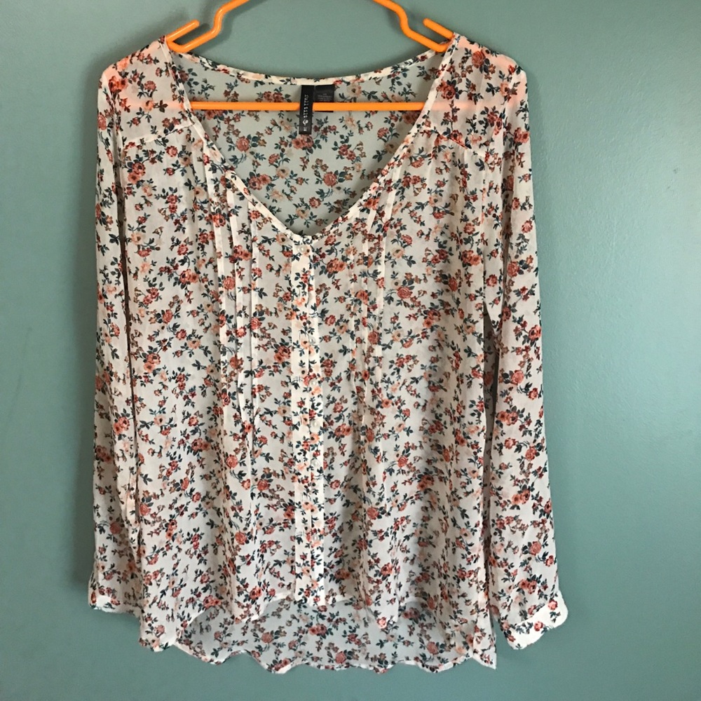 Full Tilt sheer top/blouse.