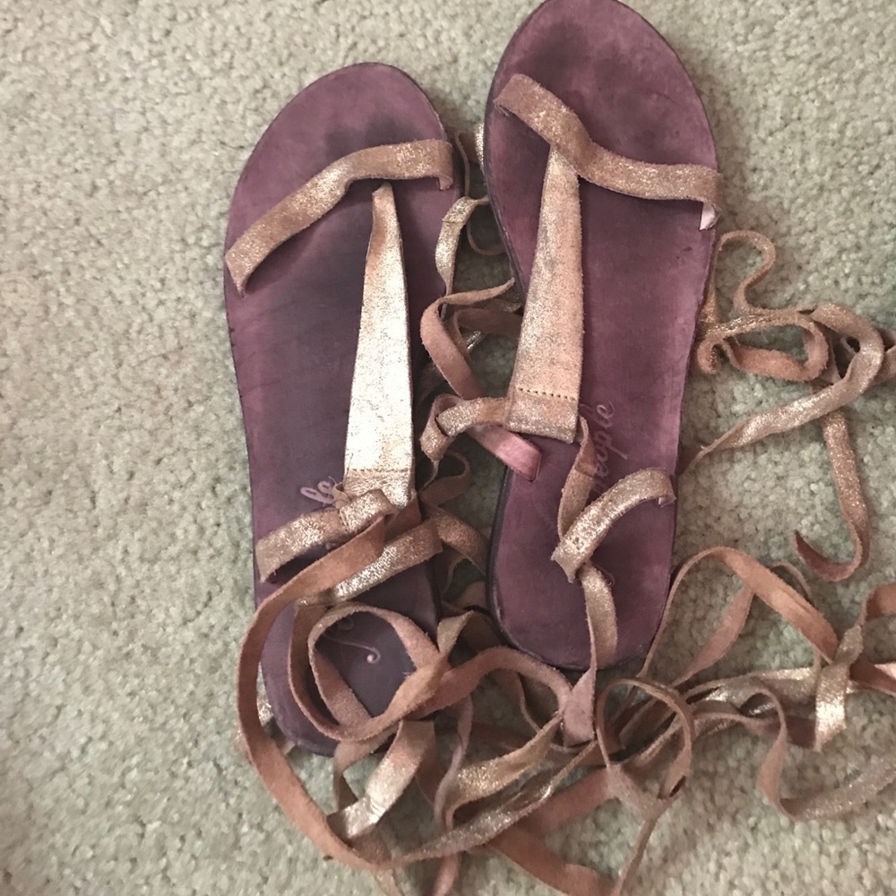 Free people lace up sandals