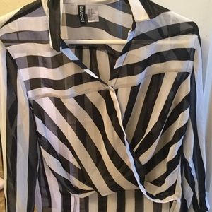 Black and white striped shirt