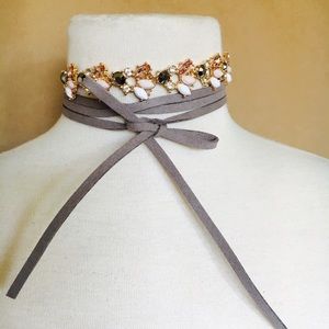 Stones & Suede Choker
