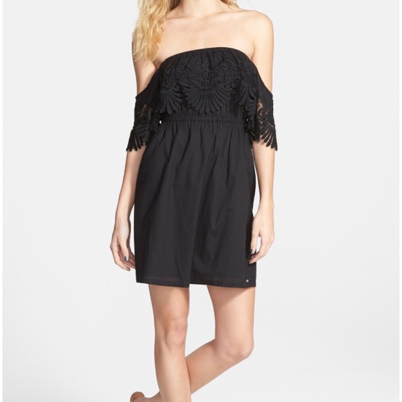 Rip Curl Dresses & Skirts - Rip Curl Off the Shoulder Lace Dress