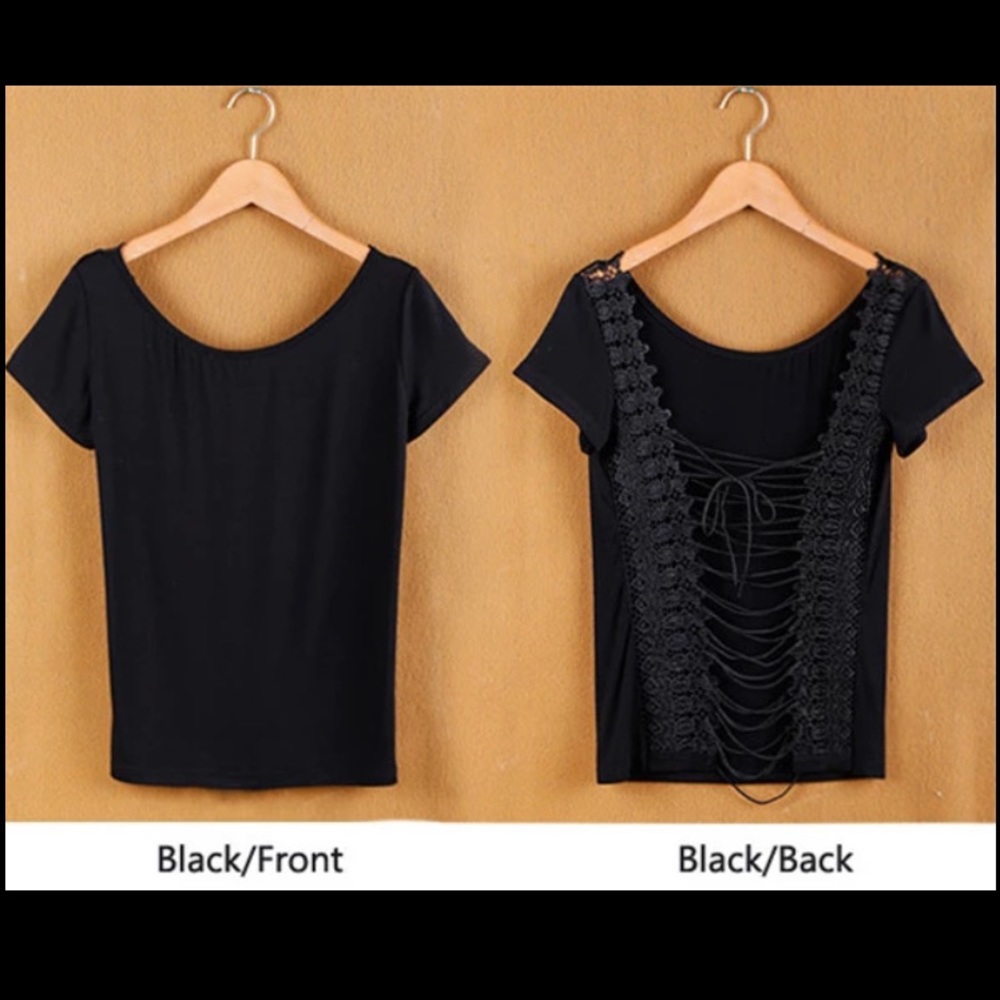 Black Corset Shirt - Picture 5 of 6