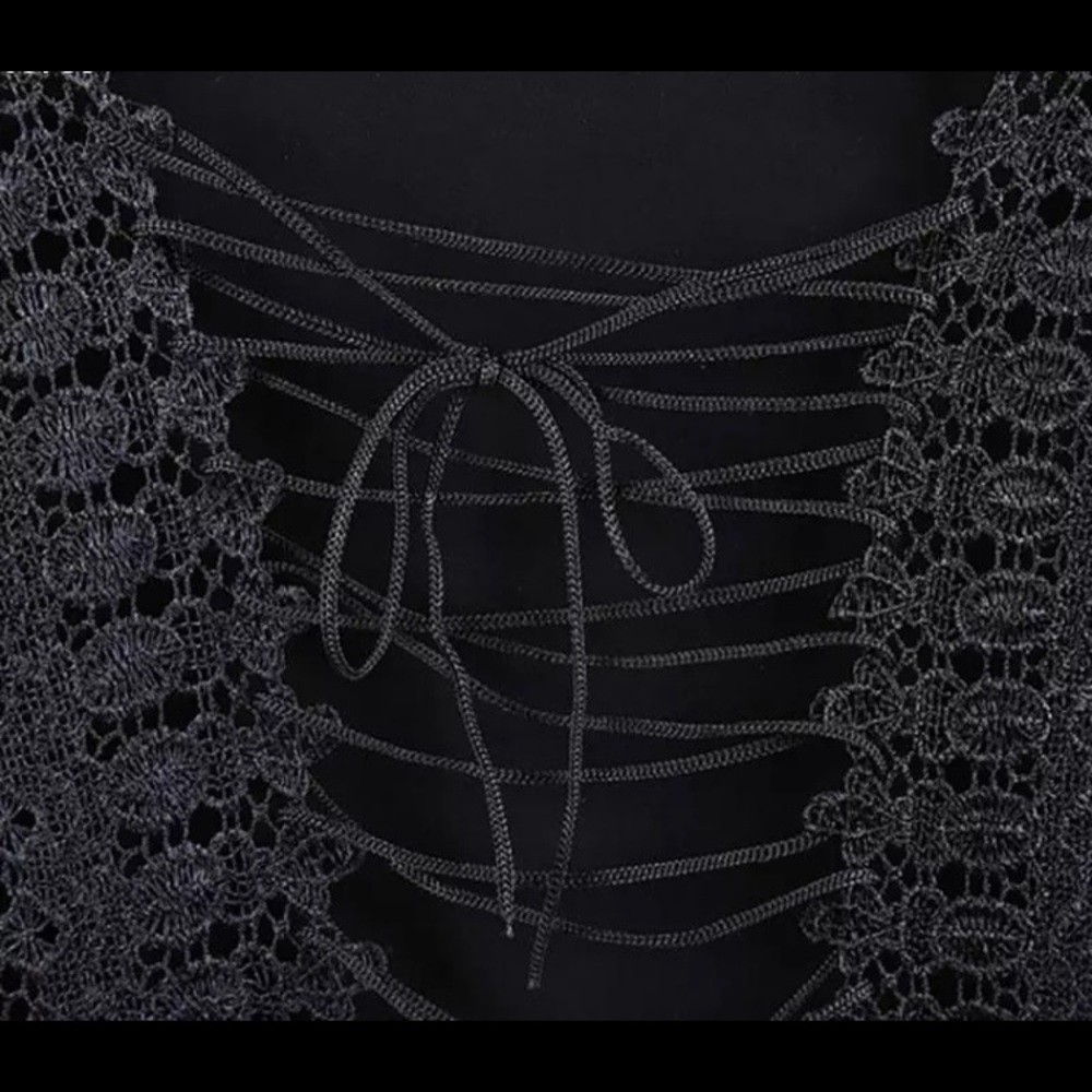 Black Corset Shirt - Picture 4 of 6