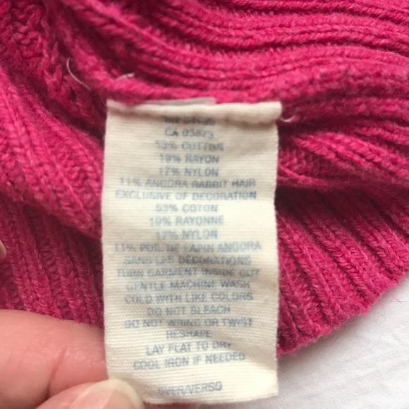 Pink American Eagle wool V neck sweater - Picture 3 of 3