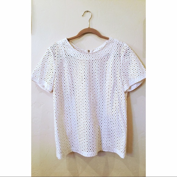 Calvin Klein Tops - Calvin Klein Faux Leather Cut Out Top