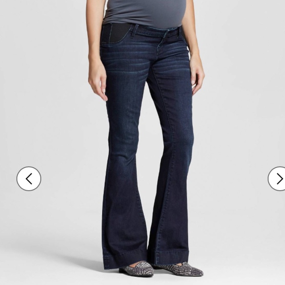 Liz Lange Plus Maternity Flare Jeans XXL