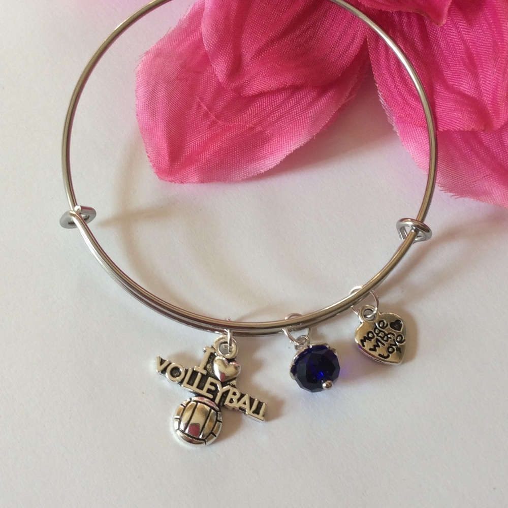 New volleyball charm bracelet
