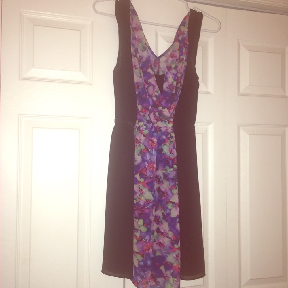 Express Brand floral block dress.