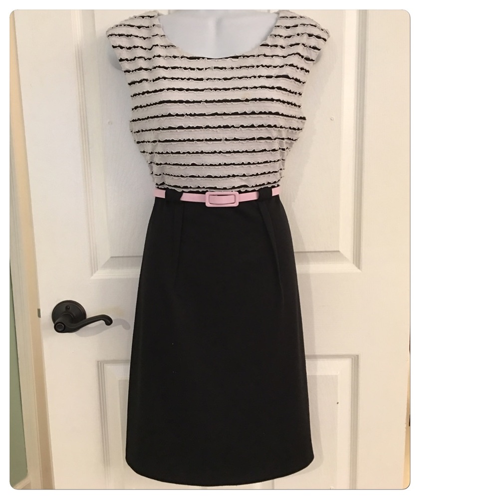Black white top 👗 dress