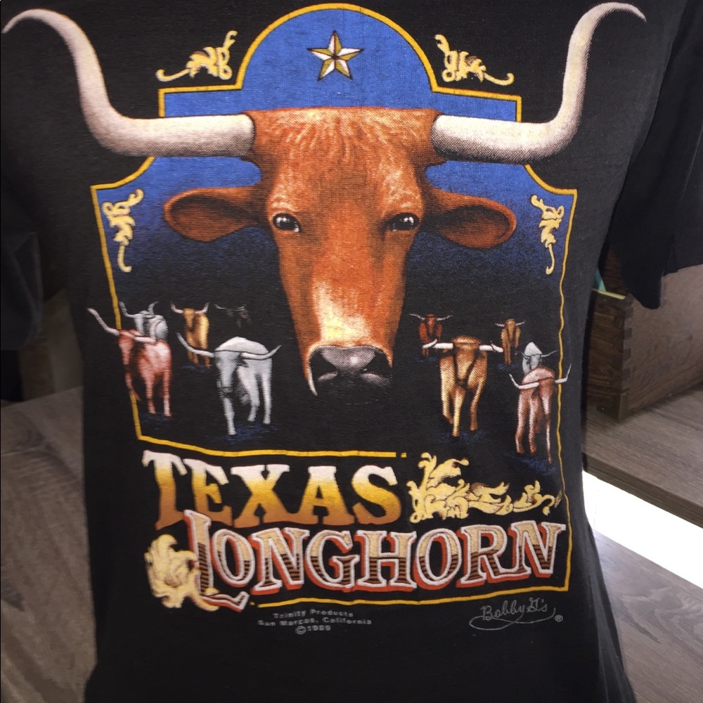 True vintage Bobby G's Texas Longhorn Tee