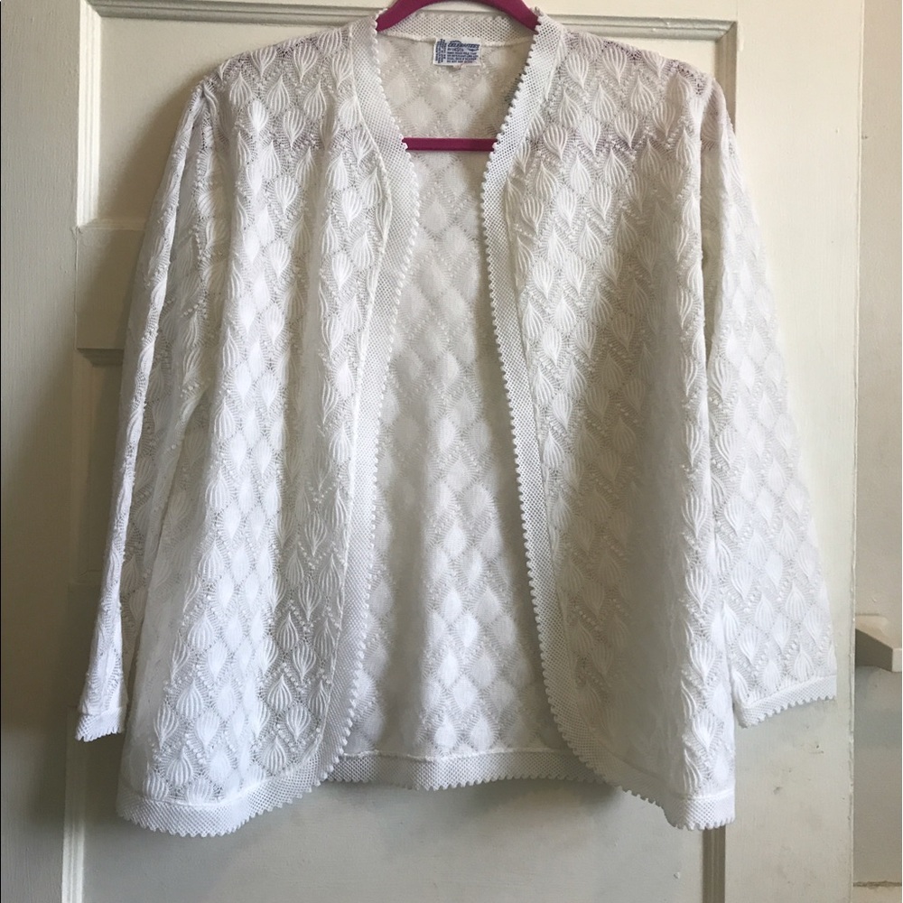 Large Vintage White Sweater
