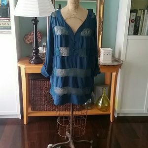 Cute lace tunic style blouse