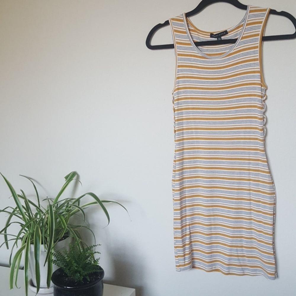 WD Mustard & Grey Kendall & Kylie Bodycon