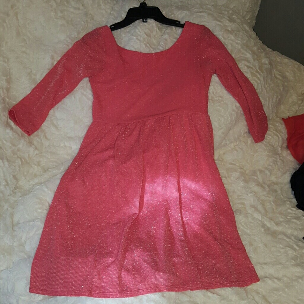 Orange sparkle dress