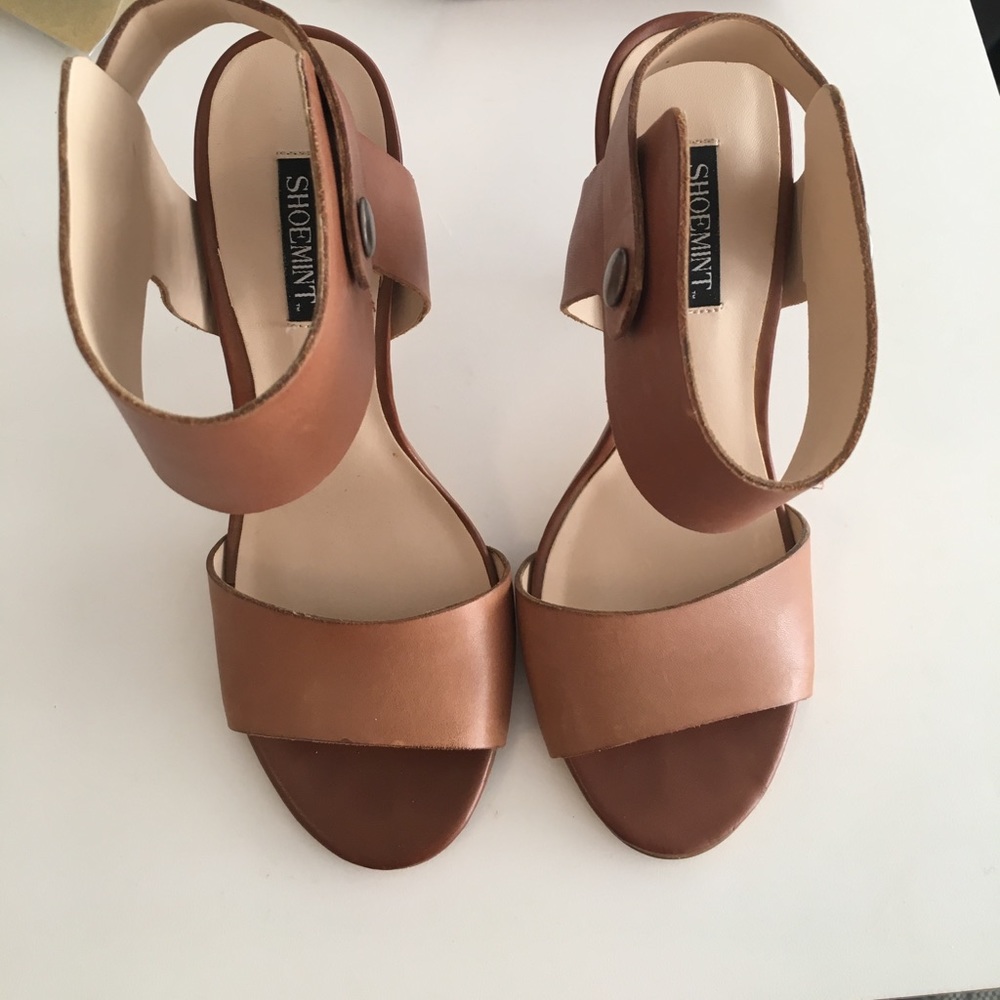 ShoeMint Brown Nude Heels