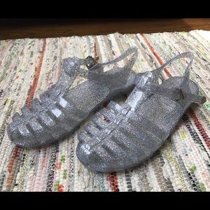 Glitter Jelly Sandals