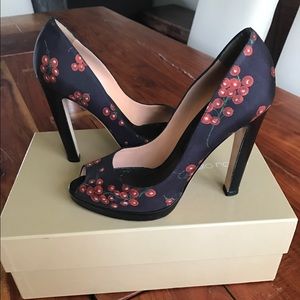 Sergio Rossi peep toe pumps