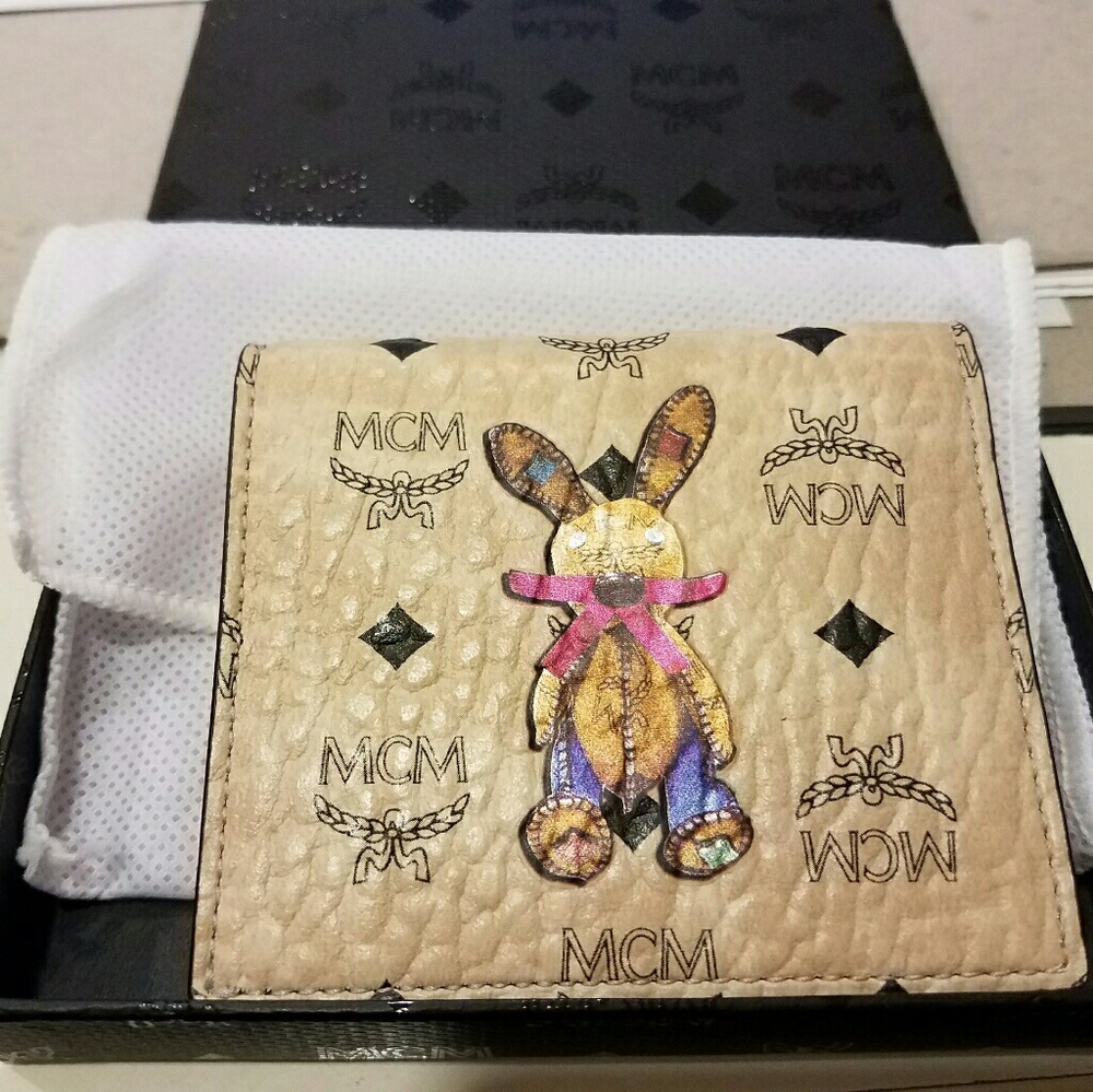 (SOLD ON TRADESY)Brand New MCM Bifold Bunny Wallet