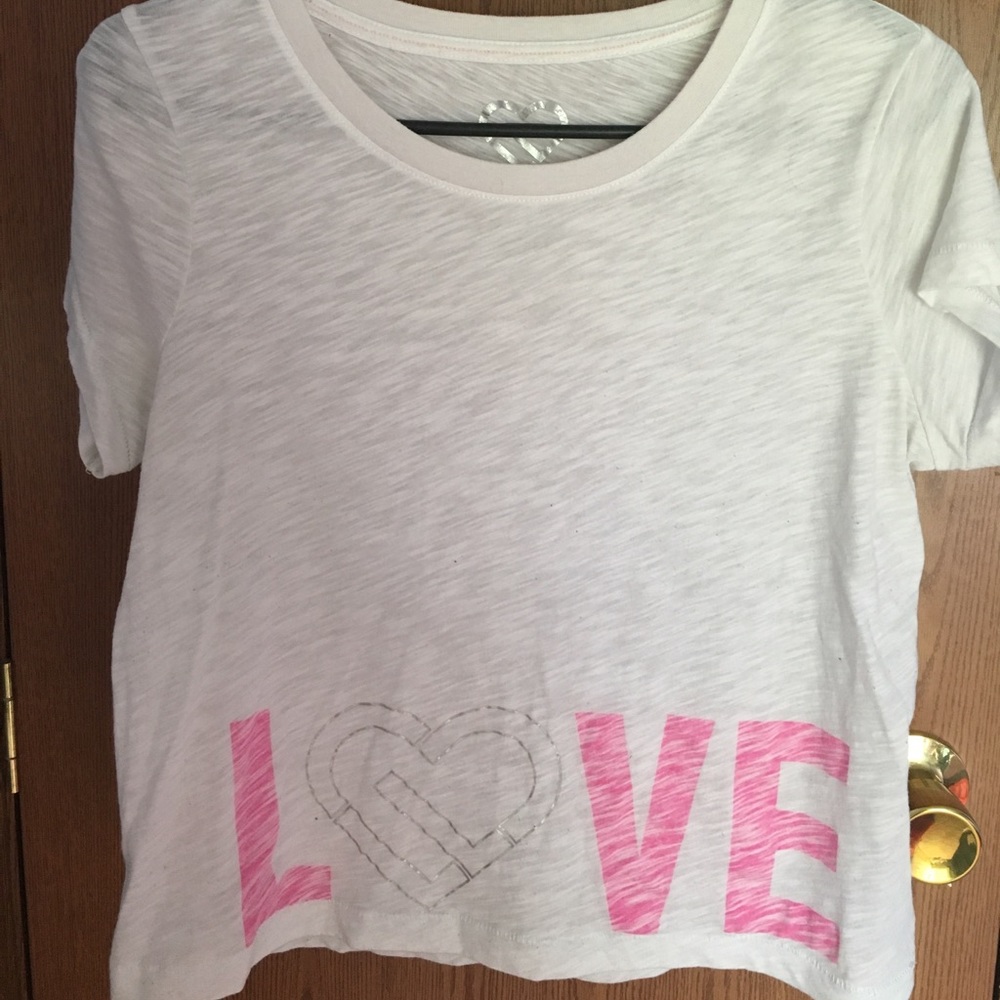 White crop top from Aeropostale.
