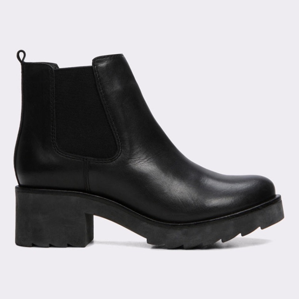 Aldo Manuan Black Heeled Chelsea Boots