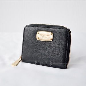 MK Black Mini wallet-SAFFIANO leather