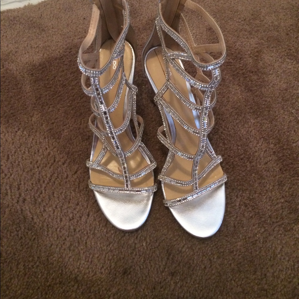 Aldo Rhinestone Cage Heels Size 10