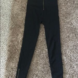 NWOT: One Size Zip Legging Black Stretch