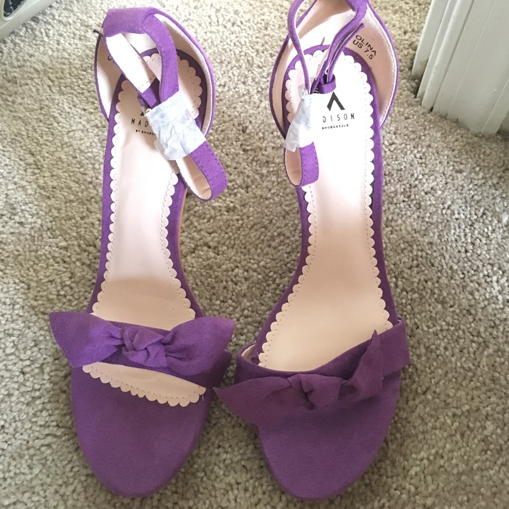 Purple Madison by Shoedazzle heels 7.5 new