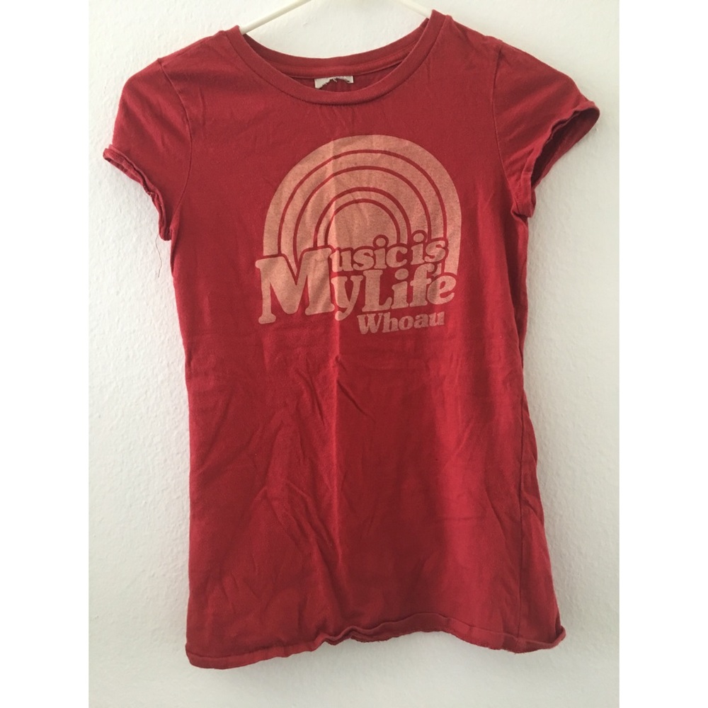 Music is my life Red tee, 3 for $10