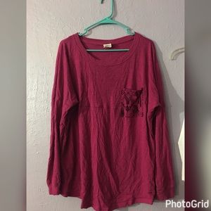 VS PINK long sleeve with pocket