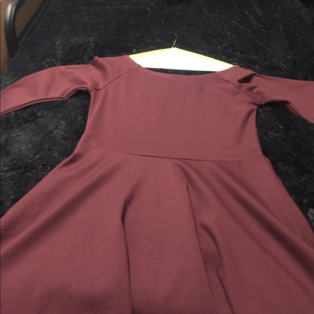 Wine colored dress!!