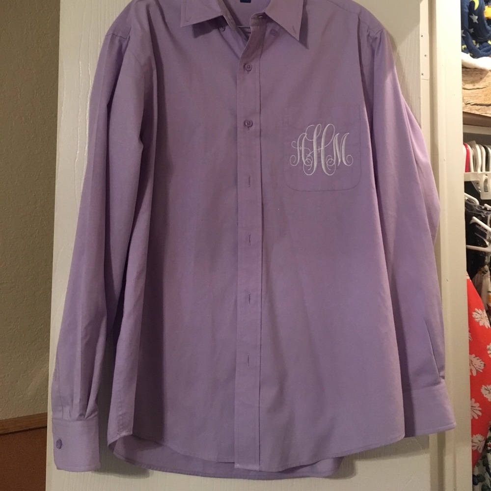 Monogrammed large dressing shirt