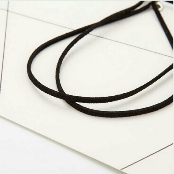 Boho Opalite Leather Layered Choker Necklace - Picture 5 of 7