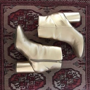 ASOS golden rocker heeled boots