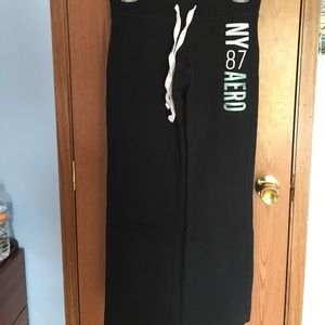 Black sweatpants from Aeropostale.