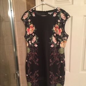 Scoopneck Sheath dress - floral